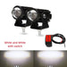 12v Dual Colour Motorcycle Driving Light