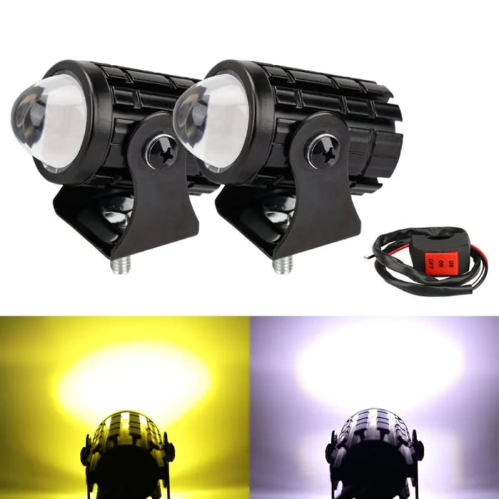 12v Dual Colour Motorcycle Driving Light