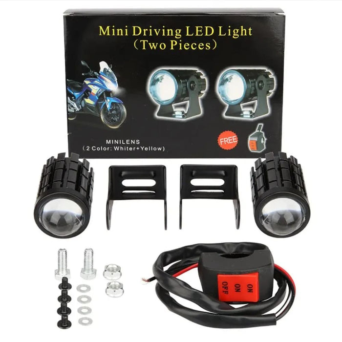 12v Dual Colour Motorcycle Driving Light