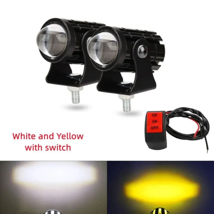 12v Dual Colour Motorcycle Driving Light