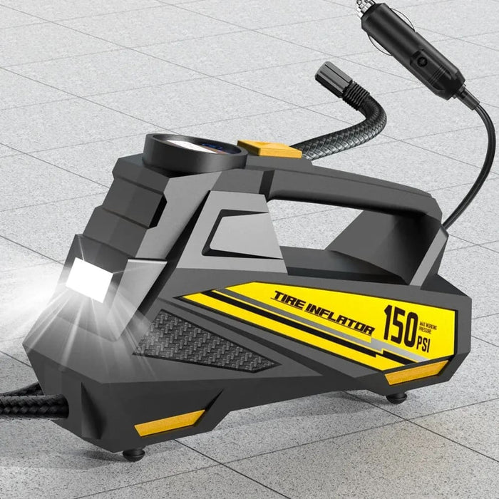 12v Portable Car Air Pump With Led Light