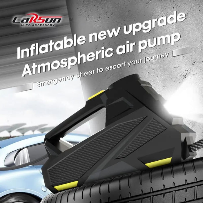 12v Portable Car Air Pump With Led Light