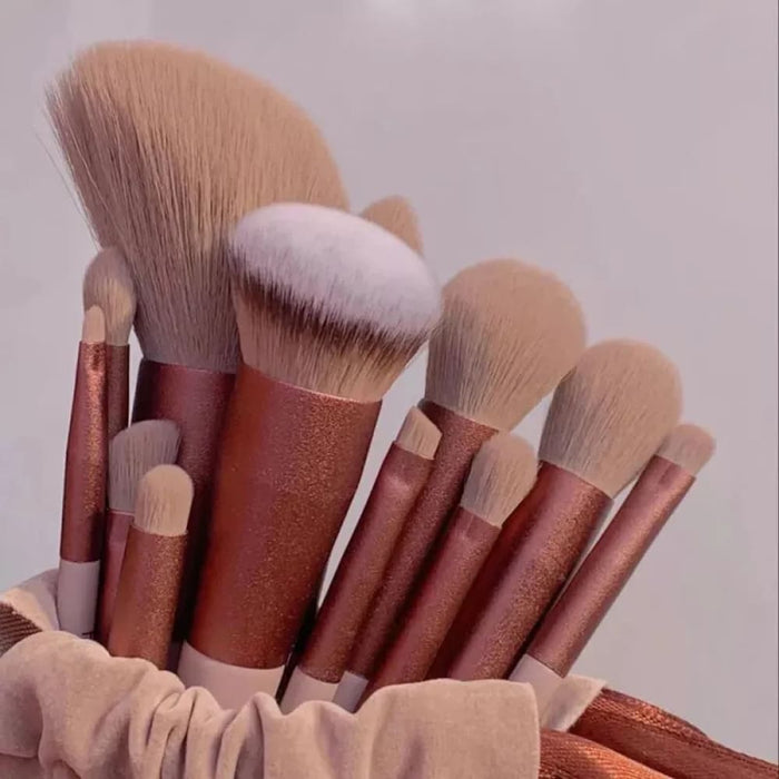 13 Piece Makeup Brush Set For Eyes Face And Cheeks Soft