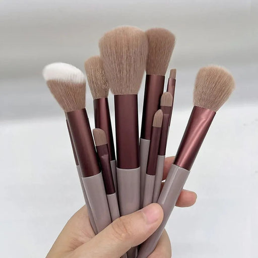 13 Piece Makeup Brush Set For Eyes Face And Cheeks Soft