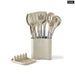 13 Piece Silicone Kitchen Utensil Set With Stainless Steel
