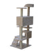 130 Cm Beige Cat Scratching Post Tree Scratcher Pole-beige