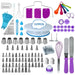 137 Pc Cake Decorating Kit Turntable Nozzles Bags Stand