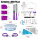 137 Pc Cake Decorating Kit Turntable Nozzles Bags Stand