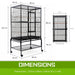137cm Bird Cage Parrot Aviary Melody