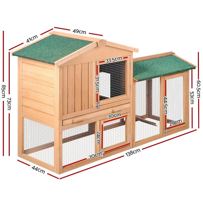 I.pet 138cm Wide Wooden Pet Coop