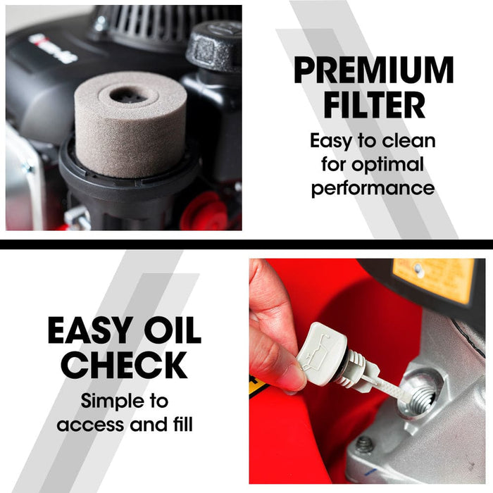 139cc Lawn Mower 4-stroke 16 Inch Petrol Lawnmower Hand