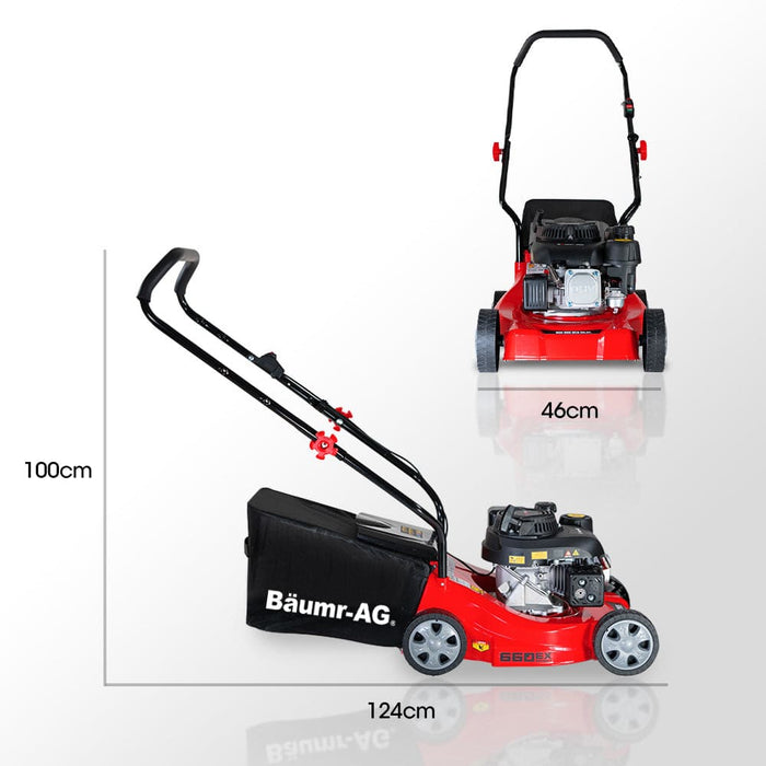 139cc Lawn Mower 4-stroke 16 Inch Petrol Lawnmower Hand