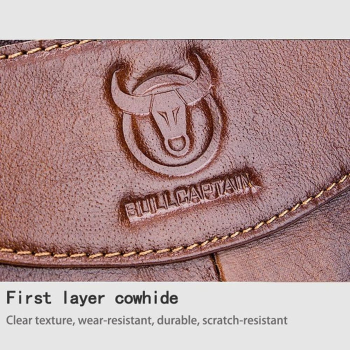 14 Inch Handheld Computer Briefcase Men Leather Messenger