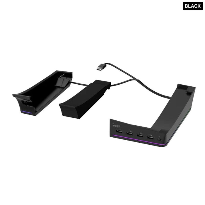14 Light Mode Ps5 Slim Stand with 4 Usb Hubs