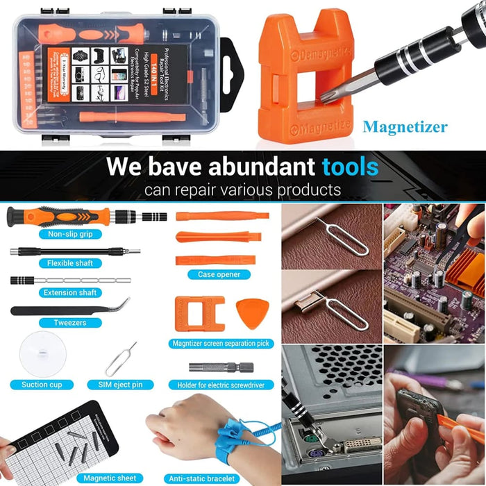 140 Piece Magnetic Screwdriver Set For Electronics Repair