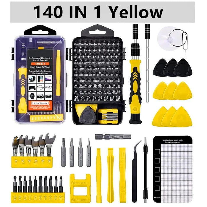 140 Piece Magnetic Screwdriver Set For Electronics Repair