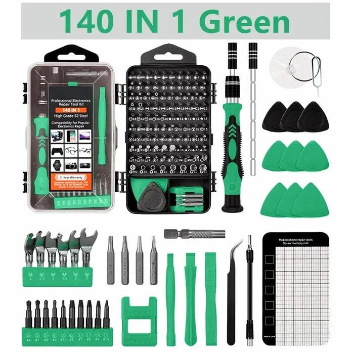 140 Piece Magnetic Screwdriver Set For Electronics Repair