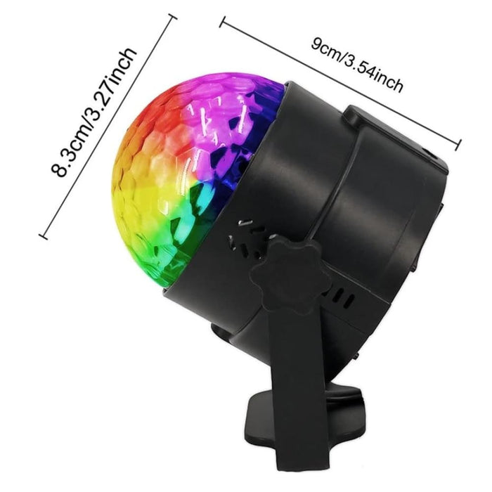 4w 15 Colours Sound Activated Crystal Magic Ball Rgb Led