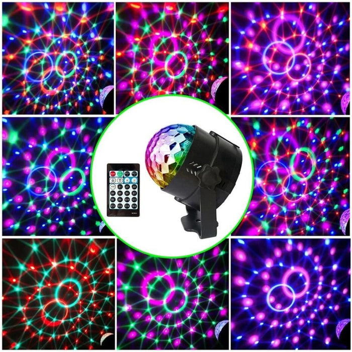 4w 15 Colours Sound Activated Crystal Magic Ball Rgb Led