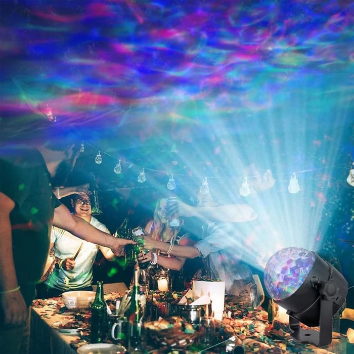 6w 15 Colours Led Water Wave Stage Projecting Lighting