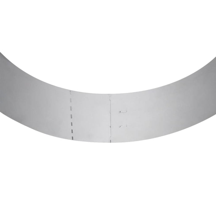 Set of 15 Flexible Lawn Fence Galvanised Steel 100 x 14 Cm