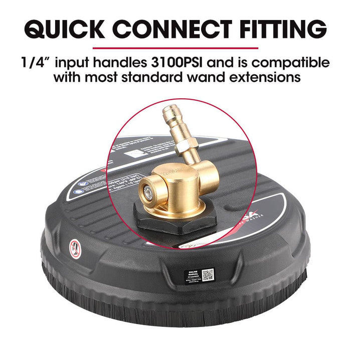 15’ Nylon Pressure Washer Surface Cleaner 1/4’ Fitting