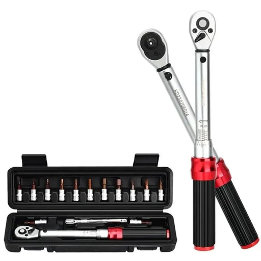 15 Piece Bike Torque Wrench Set 1/4 2 24nm Repair Kit