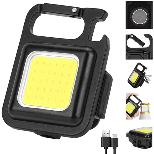 1500lm Super Bright Cob Work Light Usb Rechargeable