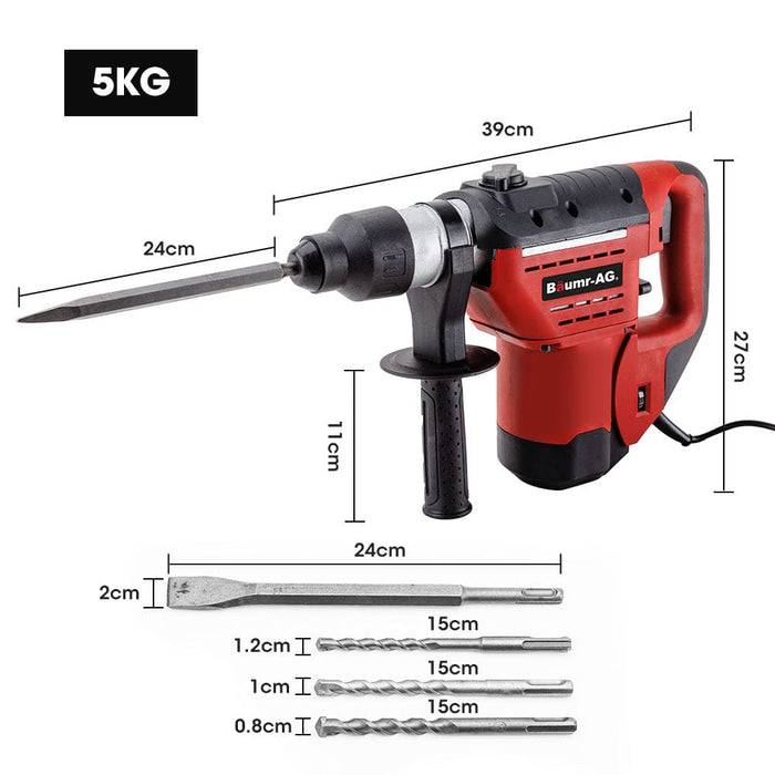 1500w Pro-grade Electric Rotary Jackhammer Hammer Drill