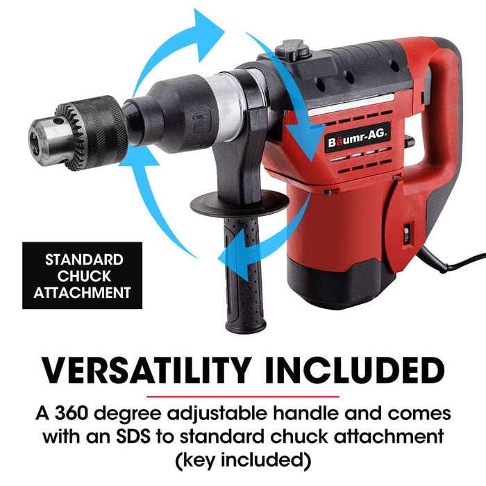 1500w Pro-grade Electric Rotary Jackhammer Hammer Drill