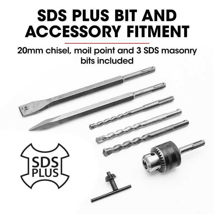 1500w Pro-grade Electric Rotary Jackhammer Hammer Drill