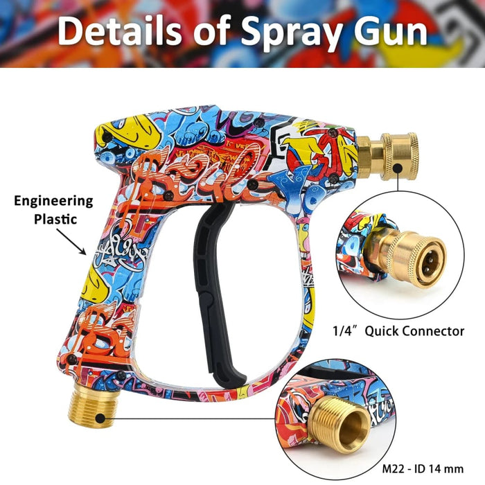 150bar Pressure Washer Gun with Quick Nozzles