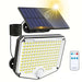 153led Solar Wall Sconce with Motion Sensor Remote