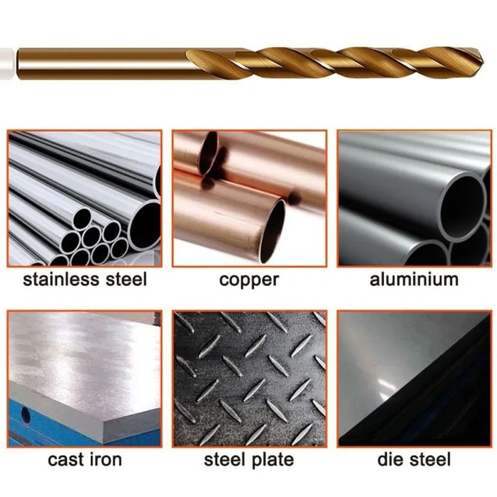 15pc M35 Cobalt Twist Drill Set