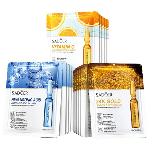 15pcs 24k Gold Hyaluronic Acid Firming Moisturizing