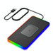 15w 2 In 1 Car Wireless Charger Colourful Light Non Slip Mat