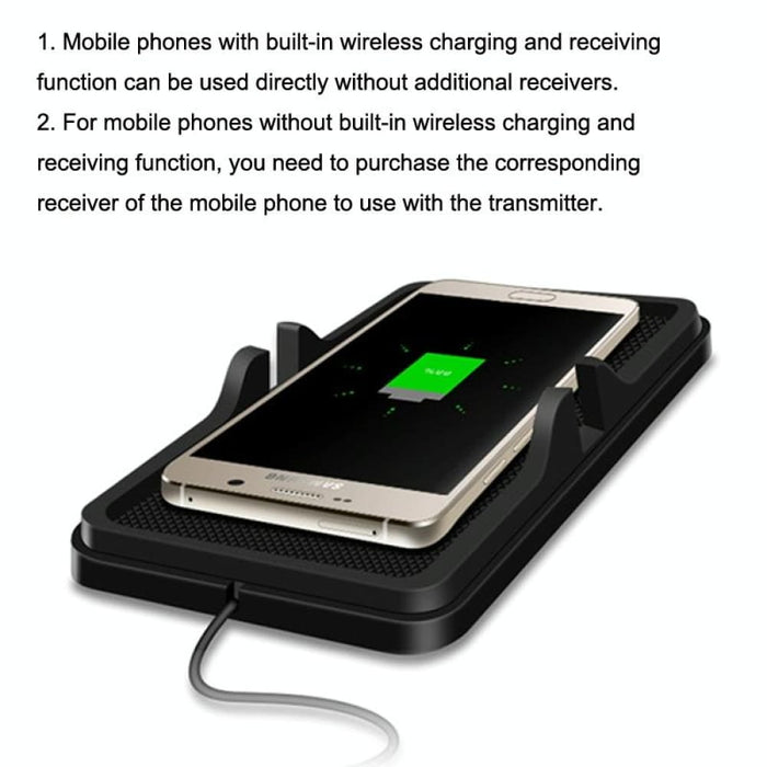 15w 2 In 1 Car Wireless Charger Pad
