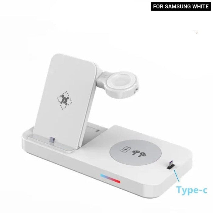 15w 3 in 1 Foldable Qi Fast Wireless Charging Station