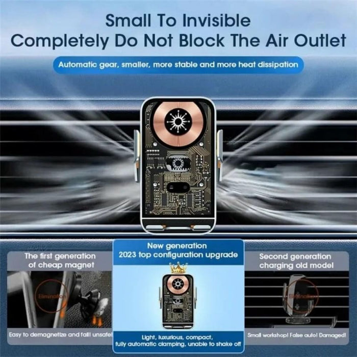 15w Fast Wireless Charger Infrared Sensor For Car Navigation