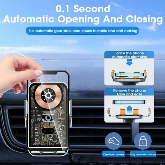 15w Fast Wireless Charger Infrared Sensor For Car Navigation