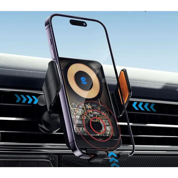 15w Wireless Car Phone Holder For Fast Charging