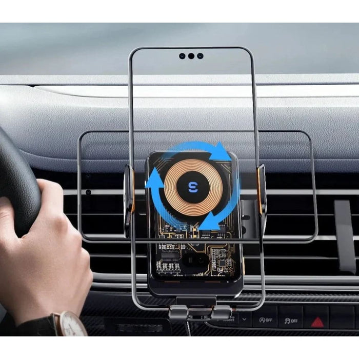 15w Wireless Car Phone Holder For Fast Charging