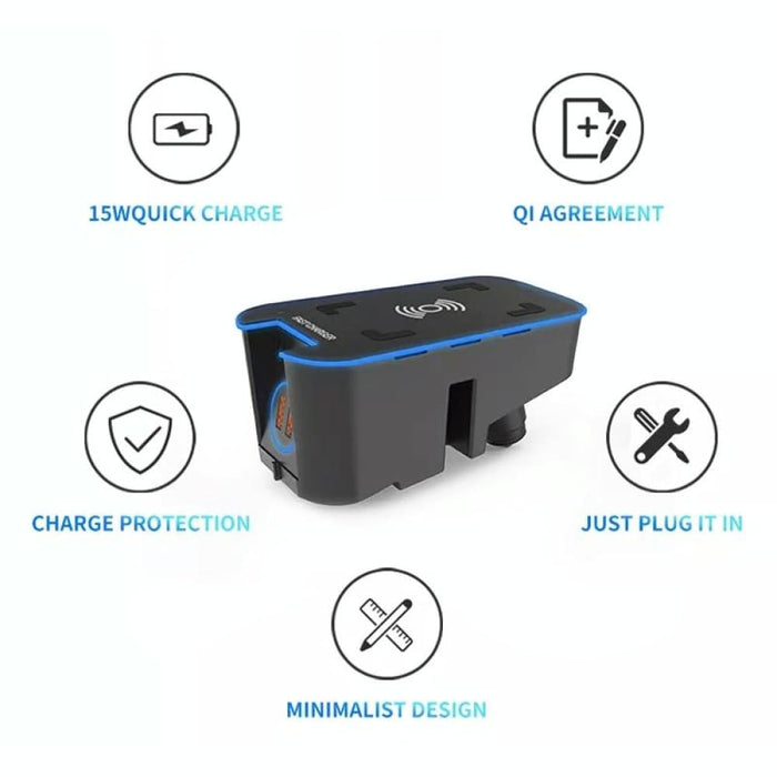 15w Wireless Charger For Volvo Xc60/xc90