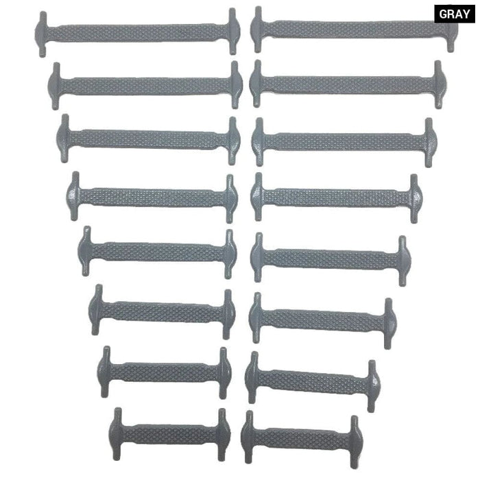 16 Piece Silicone no Tie Shoelaces