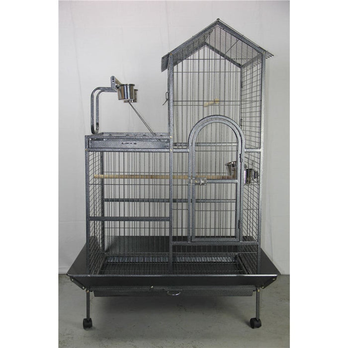 160cm Xl Bird Cage Pet Parrot Aviary Budgie Perch Castor