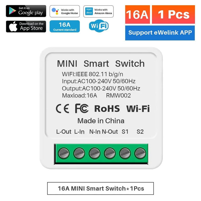 16a Ewelink Wifi Switch Mini Smart 2 Way Diy Switches