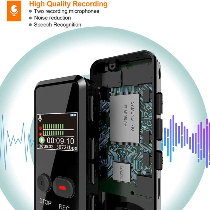 8gb 16gb 32gb High-quality Mp3 Digital Audio Voice Recorder