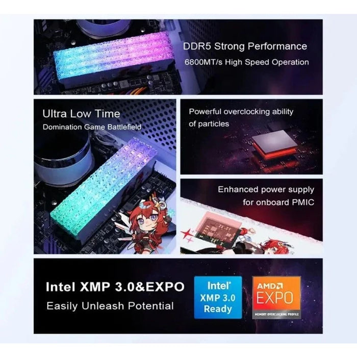 16gb Ddr5 Rgb Memory 6400/6800mhz For Desktop