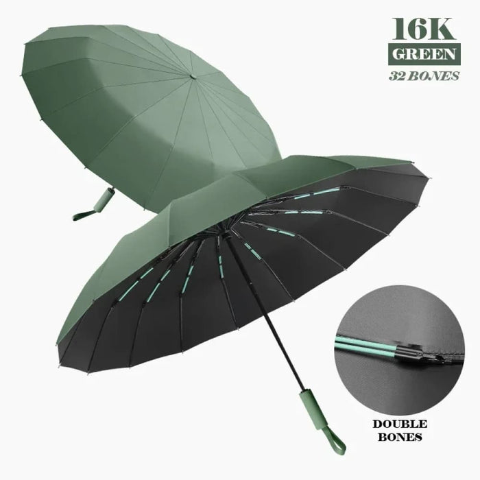 16k Double Bones Windproof Umbrella for Business Travel