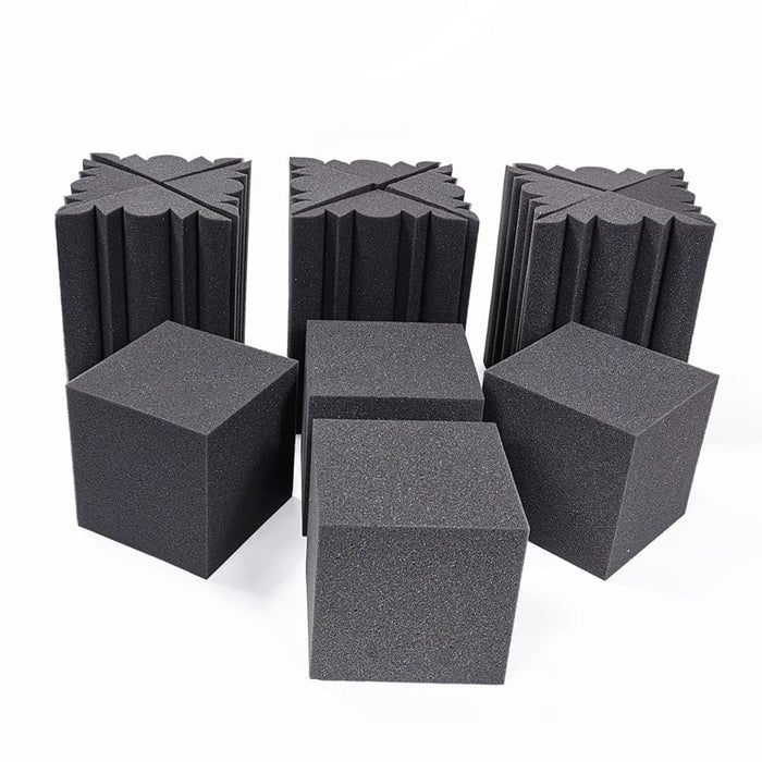 16pcs Pack Acoustic Soundproof Foam Panel with Tapes